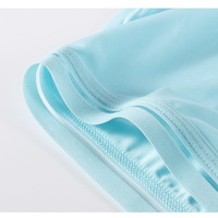 3PK Men's sexy underwear lingerie translucent quick-dry pouch boxer briefs Sky Blue 3058PJ - Thumbnail 5