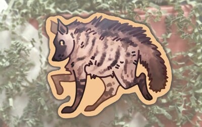 Striped Hyena | Sticker