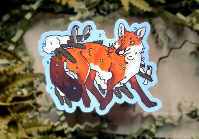 Wintry Red Fox | Sticker