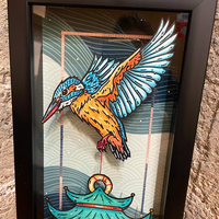 "Tori no ō" Limited Edition Print Shadowbox - Thumbnail 1