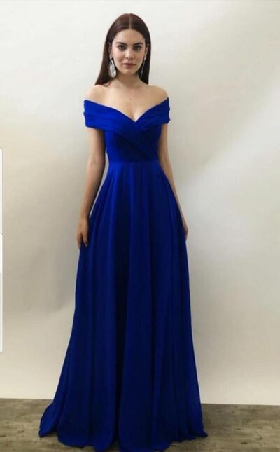 Elegant Mother of the Bride/Groom Dress Royal Blue A Line Evening Formal Prom Dress