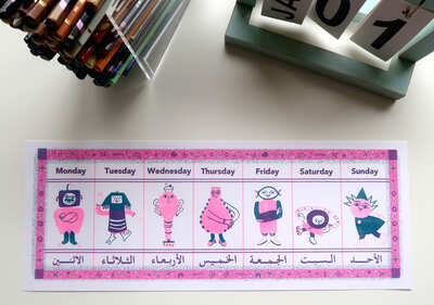 Days of the Week Riso Print š