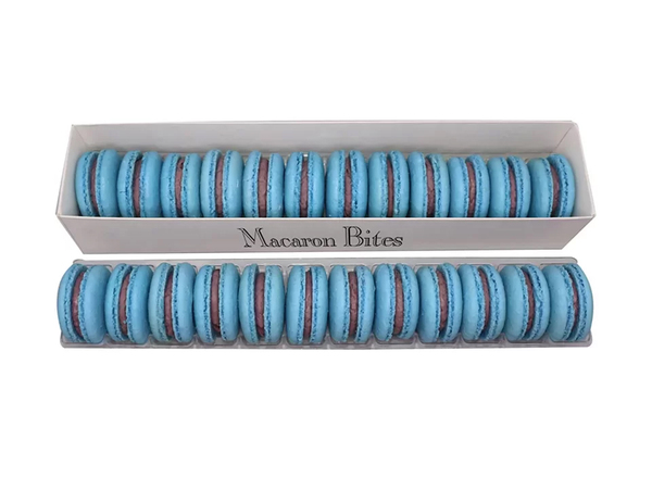 French Macarons Gift Box of 24 - Blueberry