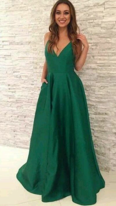 Elegant Mother of the Bride/Groom Dress A Line Green Evening Formal Prom Dress