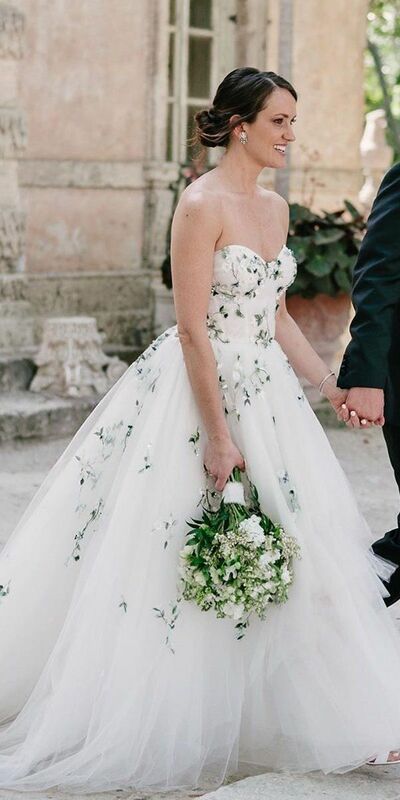 Sexy A-line Wedding Dress, Sweetheart Appliques Bridal Dress Wedding Gown