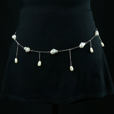 Falling pearls waistchain / bodychain - Thumbnail 4