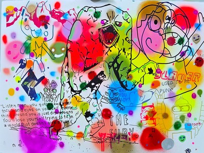 Drawing by Judas Arrieta "The Fury"