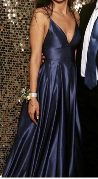 Elegant Navy Blue Ball Gown Prom Dress Formal Evening Dresses