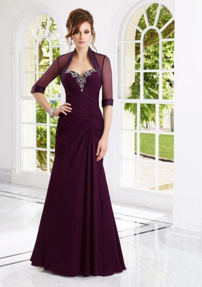 Vintage Burgundy Mother of Bride/ Groom Dresses