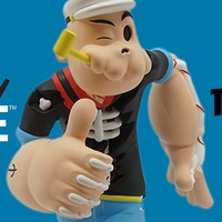 Author Proof ArTToy by Cote Escriva "Creepy Popeye"  - Thumbnail 6