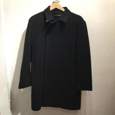 Jean Colonna black double breasted coat