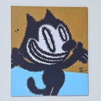 📺Drawing by Celipe Perroloco "Corrupted Black Cat"  - Thumbnail 1