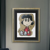 📺Painting by Celipe Perroloco "CORRUPTED GIRL"  - Thumbnail 3