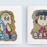 📺Painting by Celipe Perroloco "CORRUPTED GIRL"  - Thumbnail 4