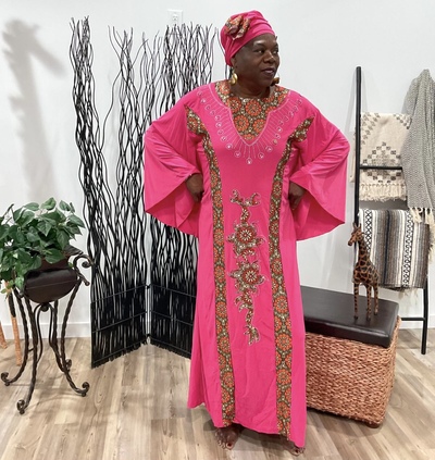 Pink caftan
