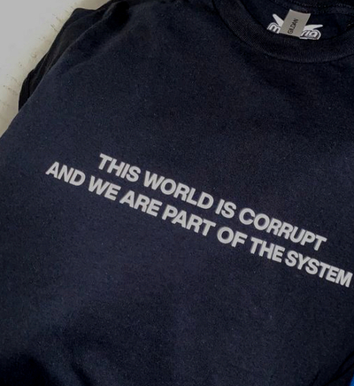 Free Shipping-THIS WORLD IS CORRUPT TEE