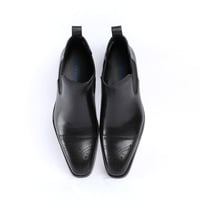 Handmade calfskin leather business formal pointed toe carved shoes - Thumbnail 4