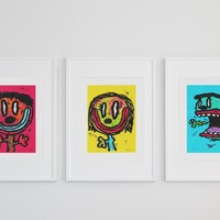 đTriptych Drawing by Celipe Perroloco "The Other Side of the Smile"  - Thumbnail 8