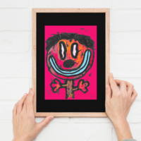 đTriptych Drawing by Celipe Perroloco "The Other Side of the Smile"  - Thumbnail 5