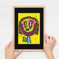 đTriptych Drawing by Celipe Perroloco "The Other Side of the Smile"  - Thumbnail 6