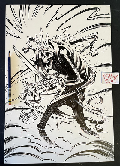 DESERT LICH ink artwork