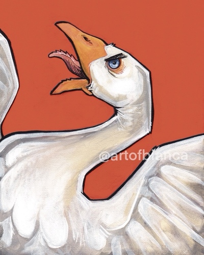 Rage Goose 8x10 Print