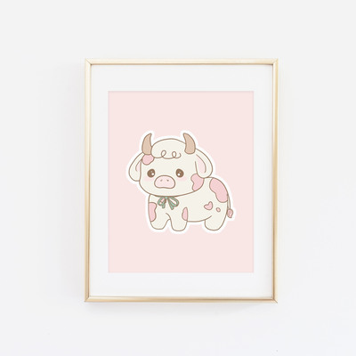Rainbow cow print (choose your color) - Thumbnail 2