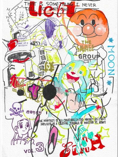 Drawing by Judas Arrieta "The Savage Group"