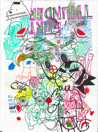 Drawing by Judas Arrieta "We All Need Are Toys"