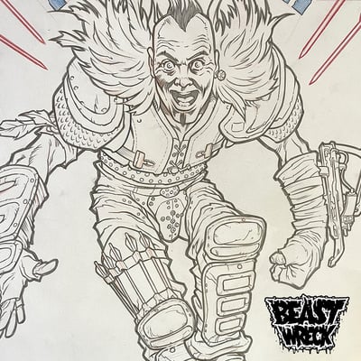 MAD MAX: WEZ rough pencil art