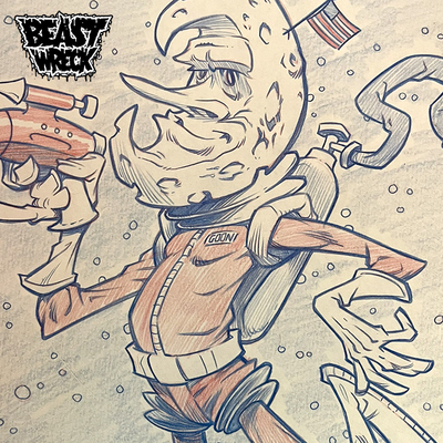 MOON GOON pencil artwork