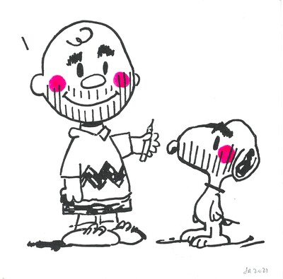 Drawing by Judas Arrieta "Forever Friends"