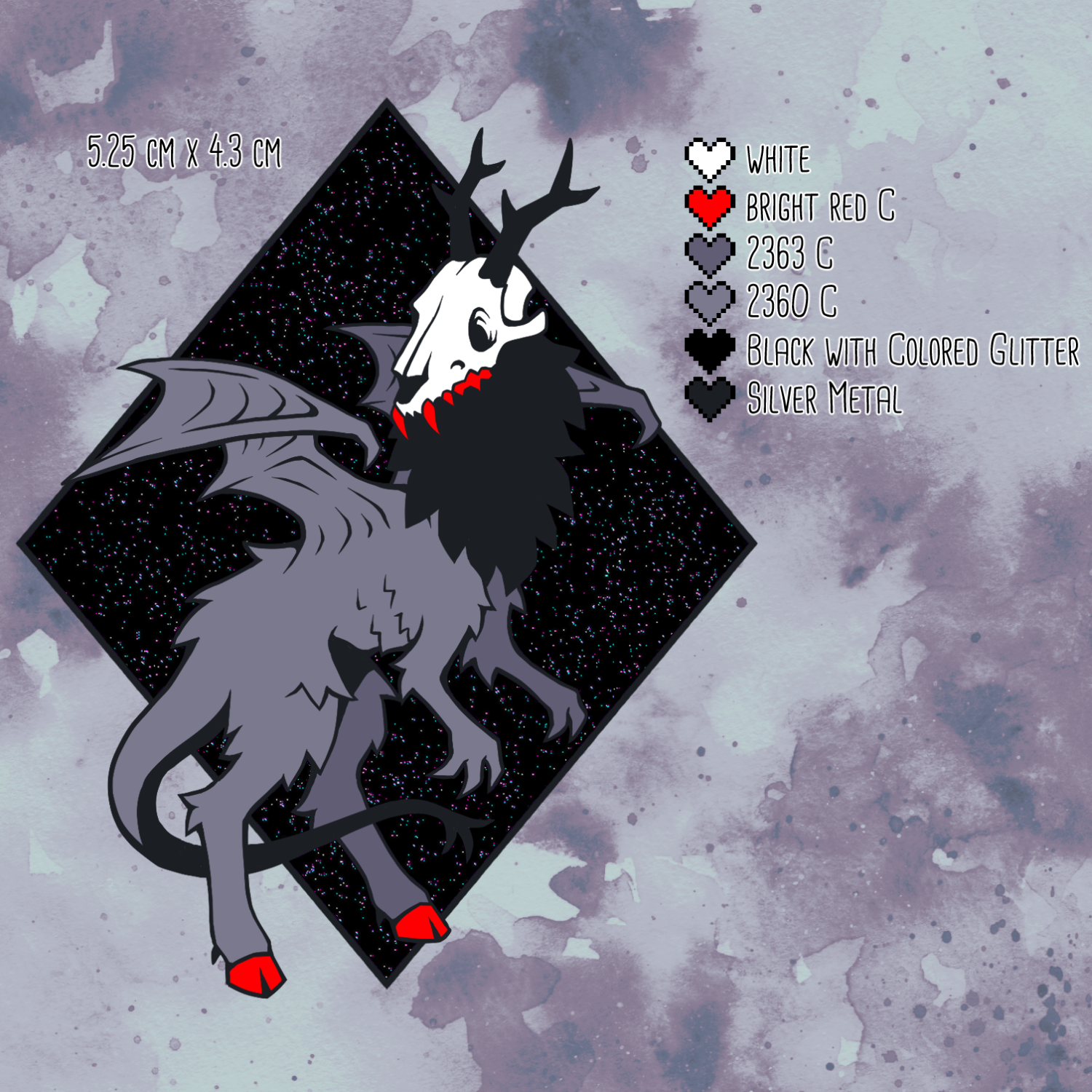 Jersey Devil Skull Pin