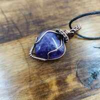Amethyst Heart Pendant - Thumbnail 2