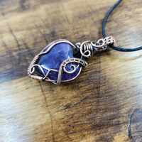 Amethyst Heart Pendant - Thumbnail 3