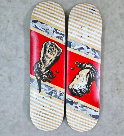 Art Skateboard by Kike Yido "I Refuse"