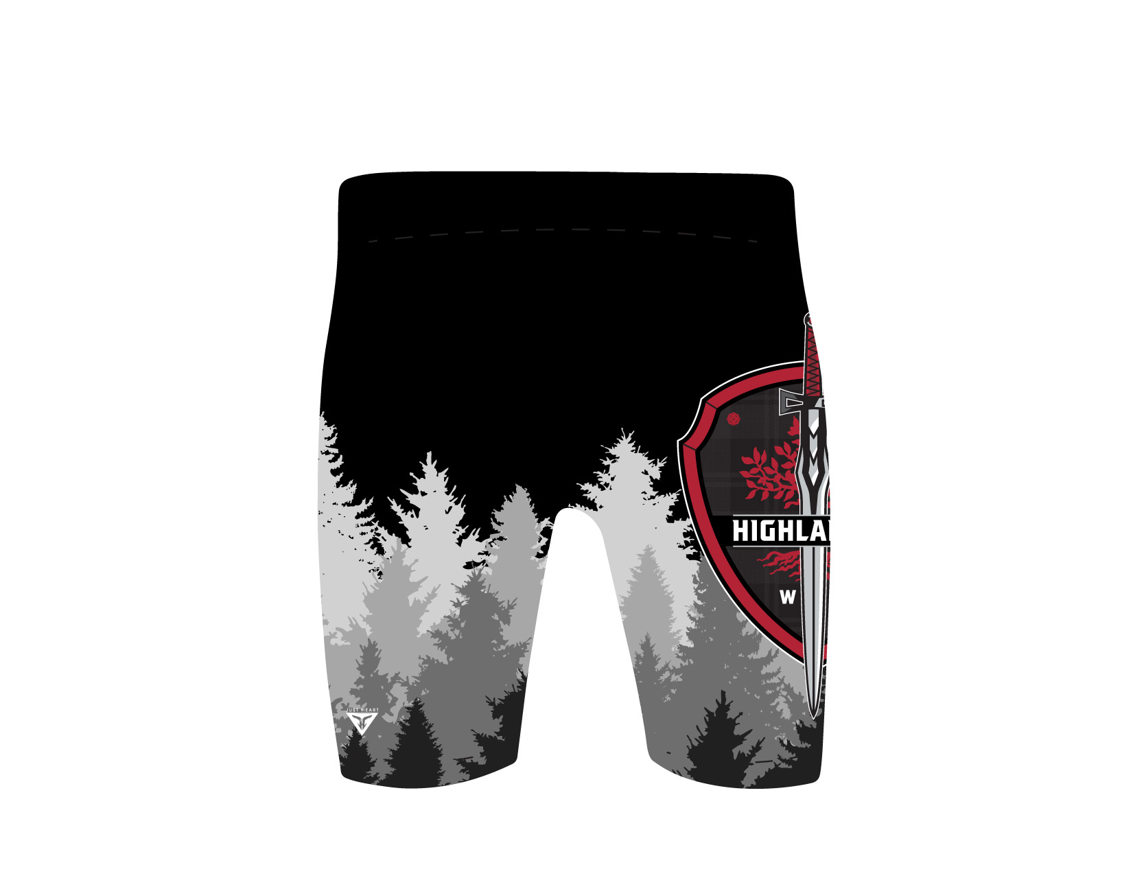 HWC sublimated compression shorts