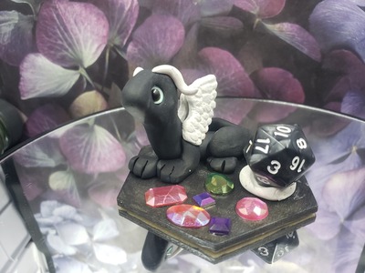 Black and White Gemhoarder Dice Guardian