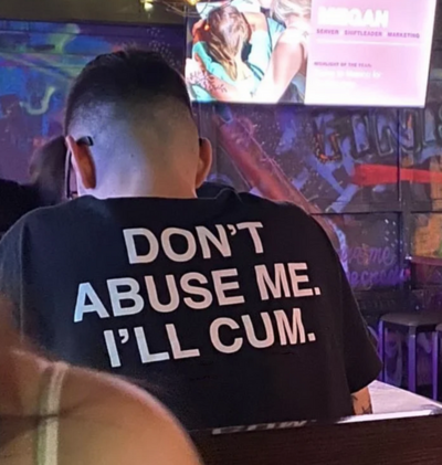 Free Shipping-DON'T ABUSE ME I'LL C U M TEE