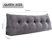 Large Triangular Headboard Wedge Pillow – Ultimate Back Support & Comfort - Thumbnail 1