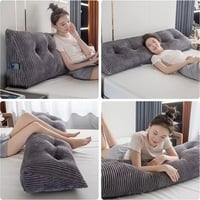 Large Triangular Headboard Wedge Pillow – Ultimate Back Support & Comfort - Thumbnail 3