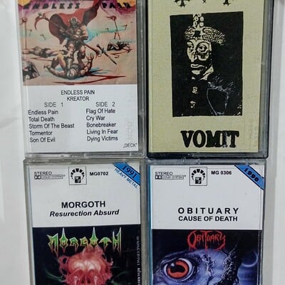 Kreator , mayhem, morgoth, obituary tapes  - Thumbnail 1
