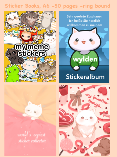 A6 Sticker Books
