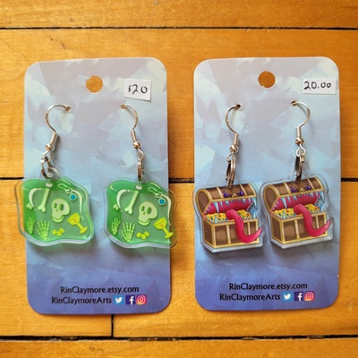 TTRPG 1" Earrings