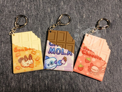 Rubber Chocolate Keychains