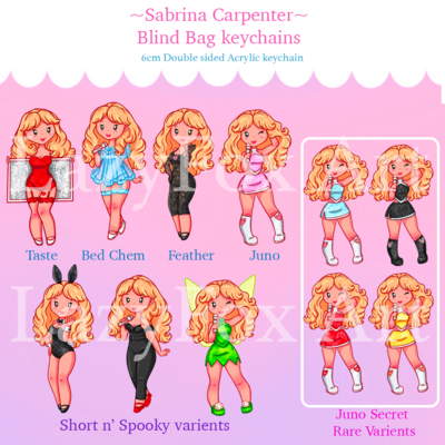 Sabrina Carpenter Blind Bag keychains