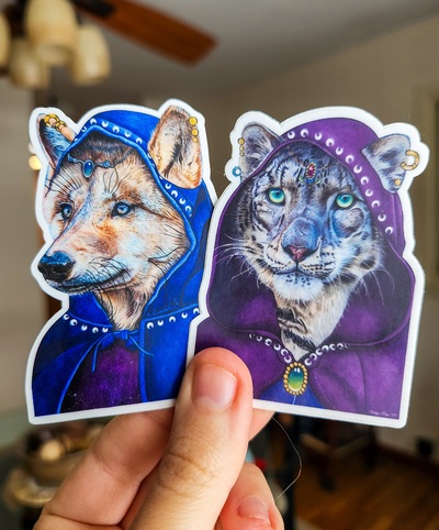 "Hooded Animals" Sticker Pack