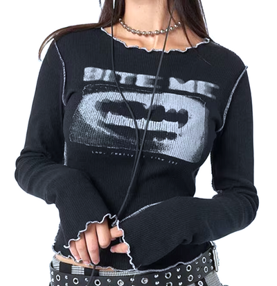 "BITE ME" TOP