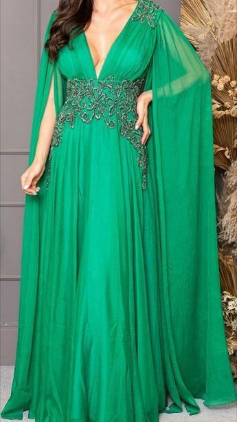 Elegant Blue Beading Crystals Prom Dress Formal Evening Dresses