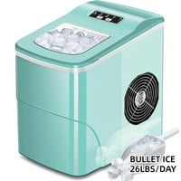 Soft Nugget Ice Maker – 34LBS/Day Countertop Pebble Ice Machine, Self-Cleaning, Portable - Thumbnail 2